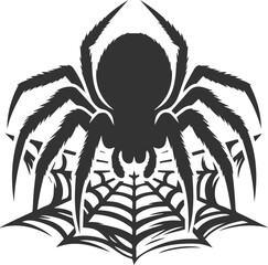 Spider vector silhouette