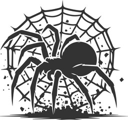 Spider vector silhouette