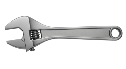 Adjustable wrench for handyman repair work isolated PNG with Transparent Background
