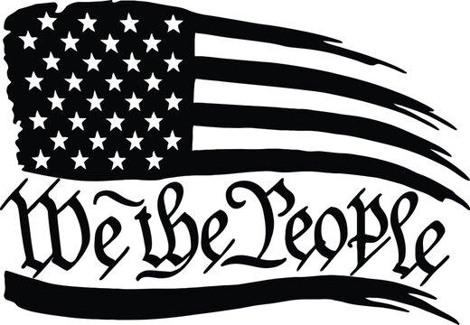 We The People svg American Flag SVG