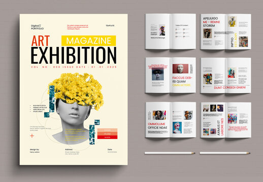 Art Exhibition Magazine Template