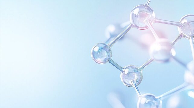 DNA structure, abstract medical and health care background on hi tech blue background - Powered by Adobe