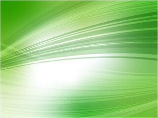 スピード感のある抽象的なウェーブ背景素材_ライトグリーン