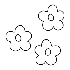 Simple doodles line style elements. Black stroke on white background.