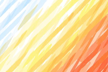 Abstract diagonal stripes of pastel colors blending from light blue to orange-red