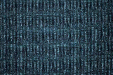 blue linen fiber tablecloth, fabric texture closeup