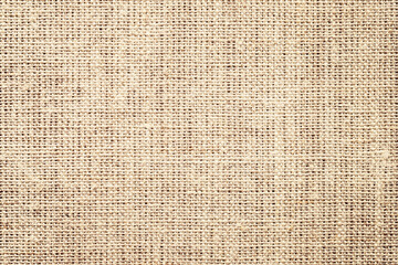 brown tablecloth from sackcloth as background. natural fabric texture