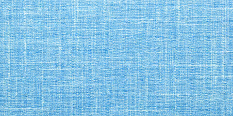 blue woven canvas texture close up, fabric background