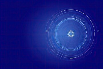 Abstract digital graphic with concentric circles