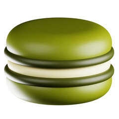 Green Macaron Cookie Dessert