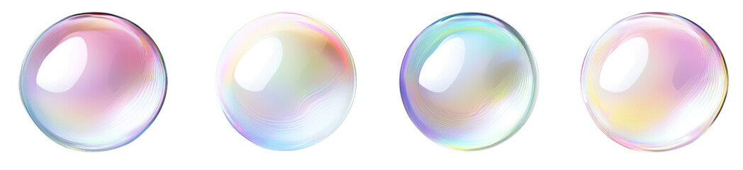 Four iridescent spheres (1)