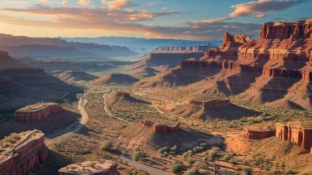 Breathtaking Drone Views of Arid Arizona Foothills and Desert Terrain