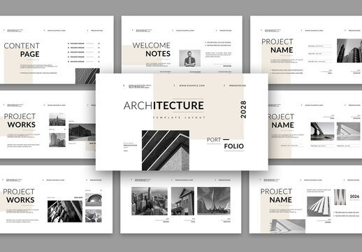 Architecture Presentation Template Layout