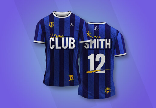 Blue Color Sports Jersey Design