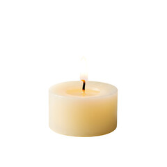 Candle isolated on white or transparent background. PNG