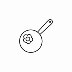 frying pan cooking icon sign vector