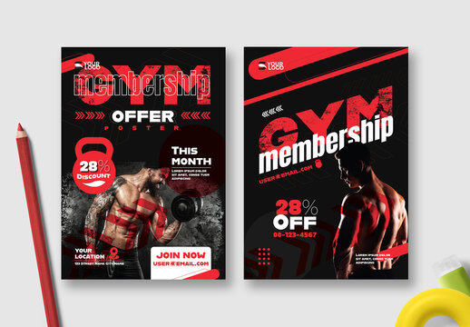 Gym Membership Offer Flyer Layout