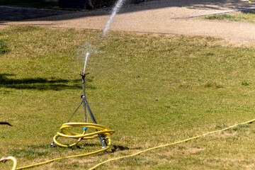 Summer Lawn Care with Sprinkler System