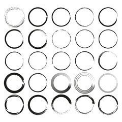Circle outline icon. Monochrome ring grid. Geometric repeat Vector. Minimal pattern style.