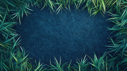 grass leaf frame texture background 2