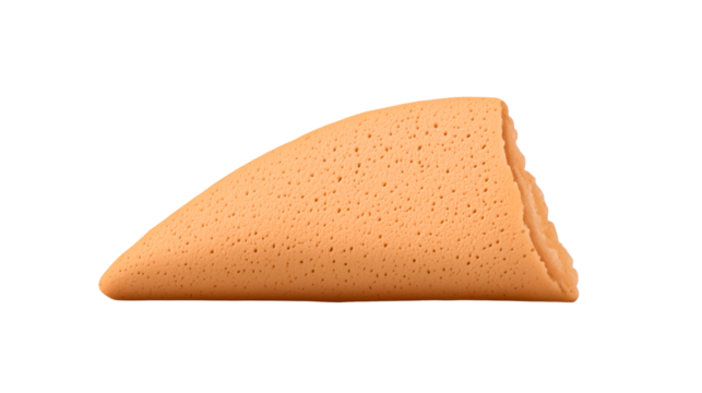 Triangle Sponge Makeup Applicator Close Up, cut out transparent