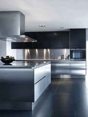 Modern kitchen space with simple style