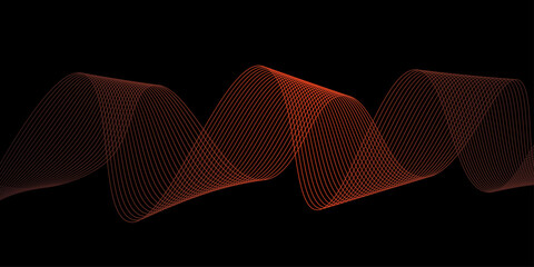 Abstract wave line for banner wallpaper background with wave design. Futuristic technology and wave pattern.
