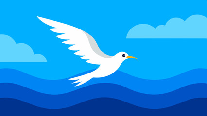 Obraz premium dove in the sky