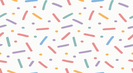 Cute adorable coloured seamless pattern background vector design