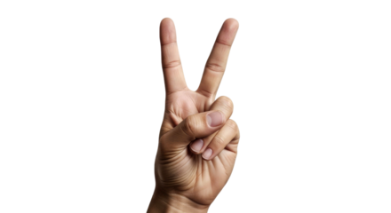 Hand Gesture: Peace Sign, Victory Symbol