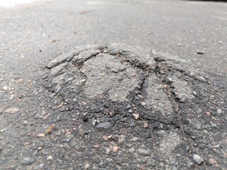 Pavement uplift due to tree roots in a minimalistic style