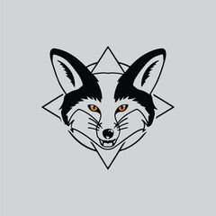 Arctic Fox Simple head design