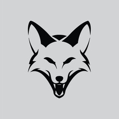 Elegant Fox Line Art Illustration