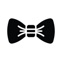 Bow tie icon creatively designed in glyph style