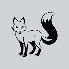 Printable Fox Outline Design