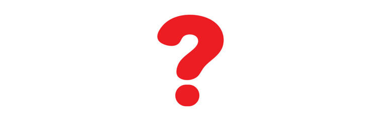 question mark icon Simple thin line logo