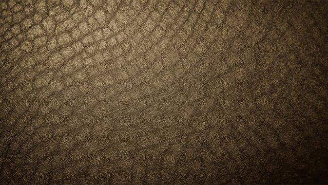 Texture of dark brown leather surface close-up detailed background pat