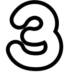 Obraz premium three icon outline