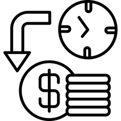Time Is Money Icon