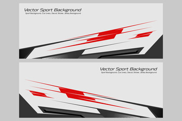 Modern racing car wrap. livery design with elegant racing line theme with orange color combination EPS 10