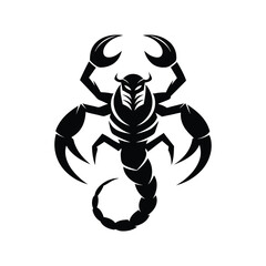 scorpion vector illustration silhouette icon isolated on white background