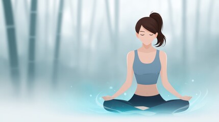 Fototapeta premium a health and healing manifestation ritual performed by a peaceful individual surrounded by gentle glowing energy