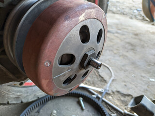 Photo automatic motorbike belt components
