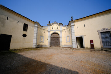 Historic castle of Ozzero, Milan, Italy