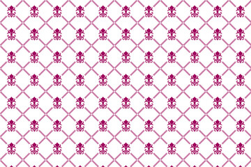 Floral Geometric Seamless Pattern Background
