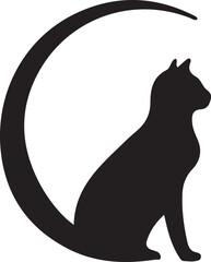 Cat Logo Design Vector Set – Collection of Cat Icons with Heart Elements