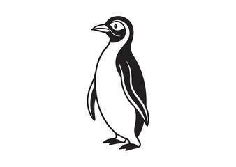Fototapeta premium Penguin Silhouette, Penguin Vector Illustration