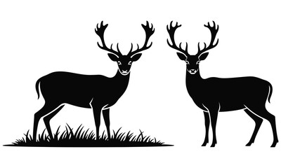 deer silhouette vector