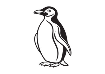 Fototapeta premium Penguin Silhouette, Penguin Vector Illustration