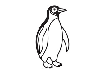 Penguin Silhouette, Penguin Vector Illustration